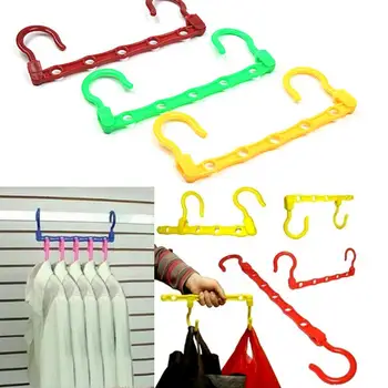 

New Useful 5-Hole Space Saver Wonder Magic Hanger Hook Closet Organizer