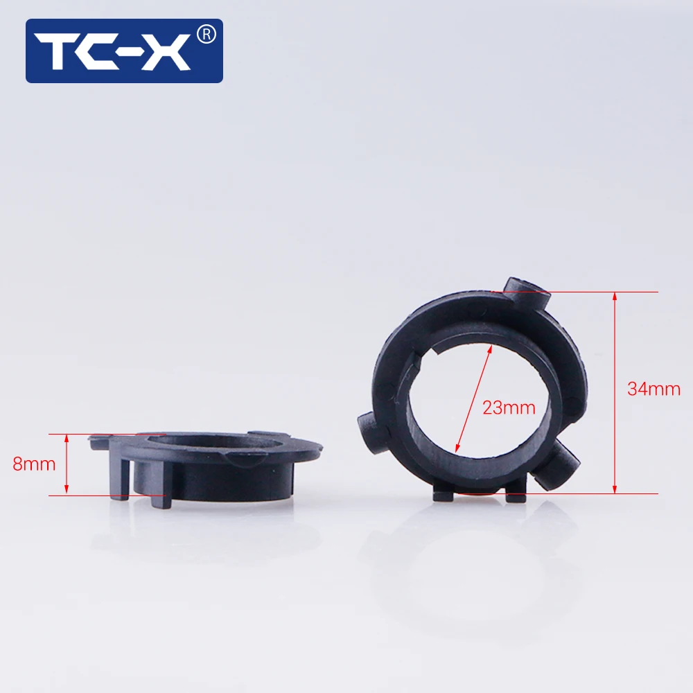 For Kia K4 K5 Sorento Hyundai Veloster Coupe Sonata 9 Grand SantaFe 2 Pieces H7 LED Headlight Bulbs Adapter Base Holder