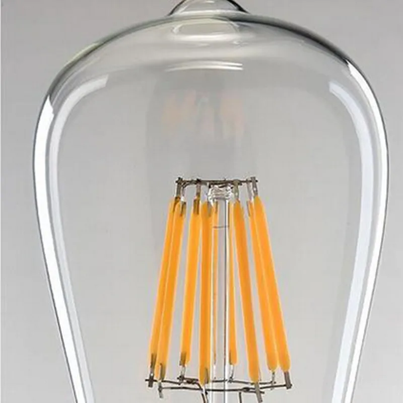 [MingBen] Ретро светодиодный лампочка накаливания с регулируемой яркостью ST64 E27 4 Вт 8 Вт 220 В без мерцания, сменная лампочка эдисона, Смарт IC драйвер, энергосберегающая лампа