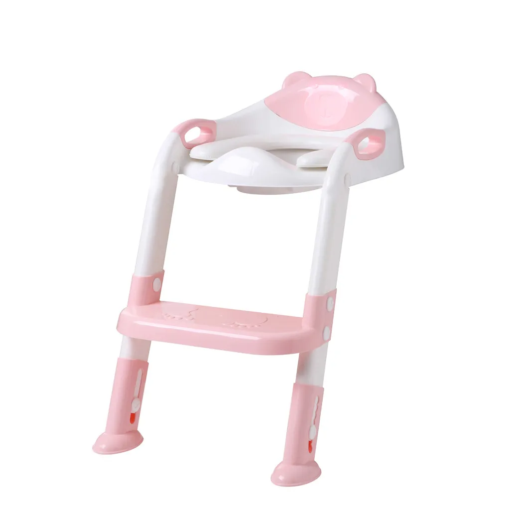 

Baby Child Potty Toilet Trainer Seat Step Stool Ladder Adjustable Training Chair baby toilet potty training menino for kids port