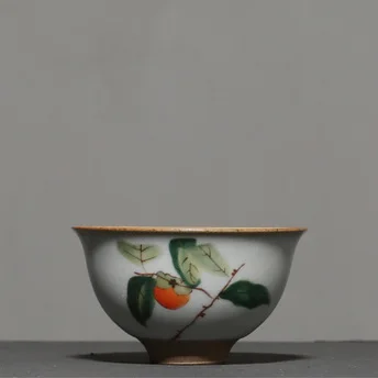 PINNY 70 мл ваша печь ретро фарфоровые чайные чашки Китайский кунг-фу чайная чашка керамическая чашка для чая расписанная вручную посуда для напитков чайная церемония - Цвет: A