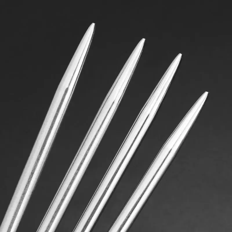 35Pcs/set 20cm Straight Knitting Needles Stainless Steel Crochet Hooks for DIY Weave Knitting Tools Sewing Accessories