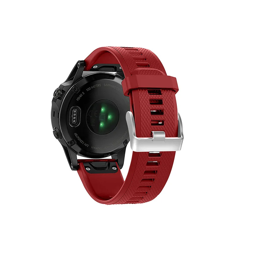 Силиконовый спортивный ремешок для Garmin Forerunner 945 935 смарт-ремешок для часов Quick Release Easyfit сменный ремешок на запястье ремень - Цвет ремешка: Official red