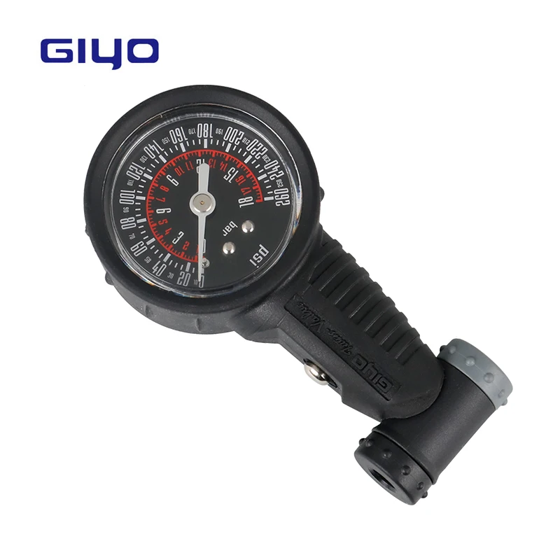 

Giyo GG-02 260PSI Bicycle Tire Air Pressure Gauge Portable MTB Road Bike Inflation Meter Barometer Dual Valves Presta Schrader
