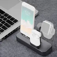3 in 1 Charger Watch Stand Dock for Apple  for Airpod Earphone for iPhone X 8 7P Aluminum alloy Charging Station