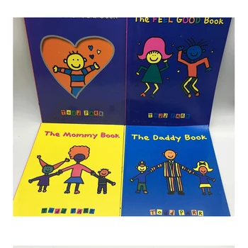 

4 Books/set The Daddy/Mommy Book /The I Love You Book/The Feel Good Book Usa English Story coloring Books for Kids children