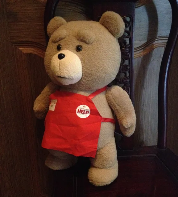 48cm ted movie life size teddy bear plush toy, ted bear stuffed doll