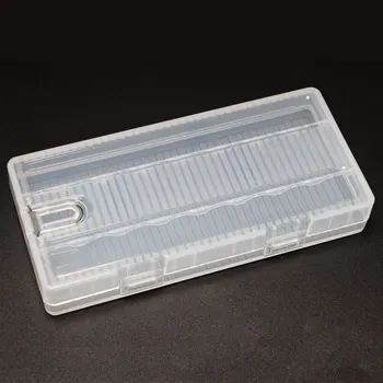 

Wholesale 100Pcs/lot Portable Transparent 8*18650 Battery Box Battery Holder Hard Case Cover With Hook For 18650 Lithium Battery