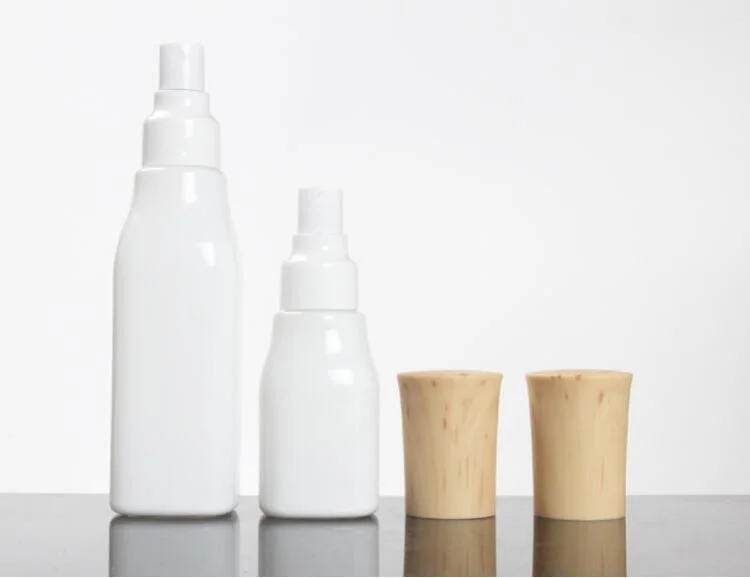 Porcelain white Glass Spray Bottle Grain Tetragonal Bottle Emulsion Cream Jar Cosmetic Container Toner Vial 50g 40ml 100ml 120ml (17)