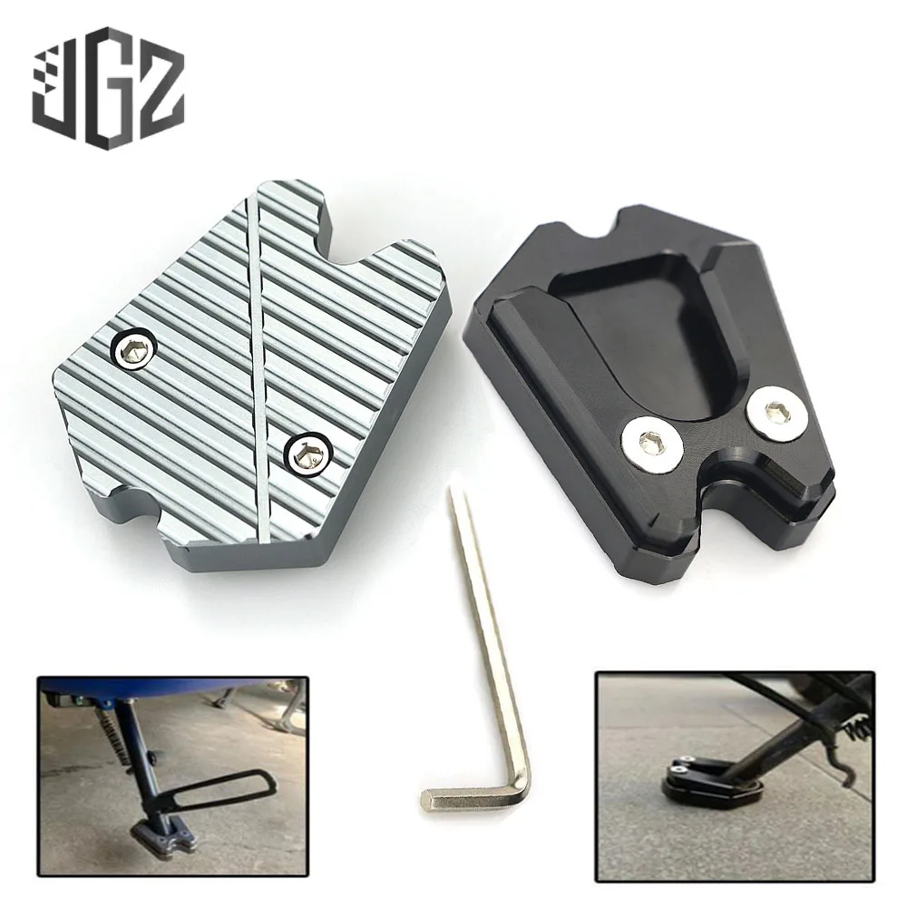

Motorcycle Enlarge Plate CNC Aluminum Side Stand Enlarger Kickstand Extension Pad for Vespa GTV GTS 300ie Modified Accessories