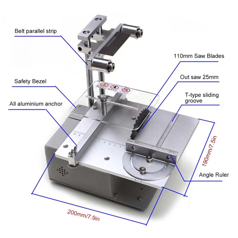 Мини-Настольная пила многофункциональная деревообрабатывающая скамья пила прецизионный настольный резак столярная пила DIY хобби модель ремесла режущий инструмент