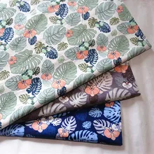 Чистый саржевый хлопок листья из ткани с принтом Чистый хлопок без флуоресцентного агента ткань используется для детского шитья одеяло и простыня DIY