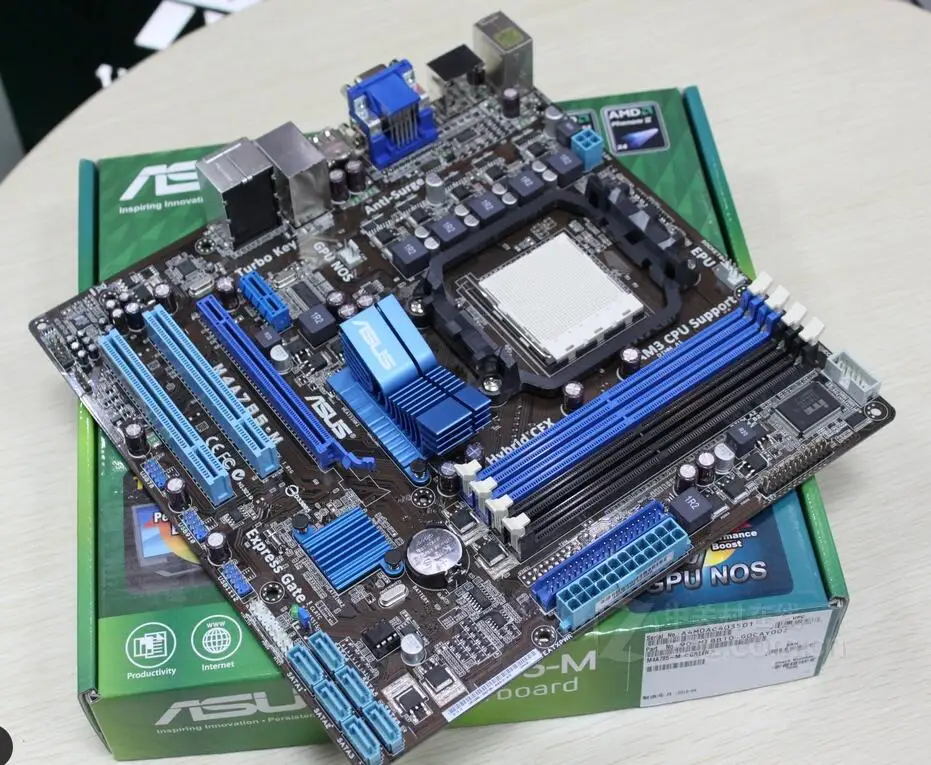 Used original motherboard for Asus M4A785-M DDR2 AM2 AM2+ 8GB fully integrated USB2.0 MHDI Desktop motherborad asus g31 motherboard g31tlm g31tlm2 fully integrated g31tm v1 0 lot