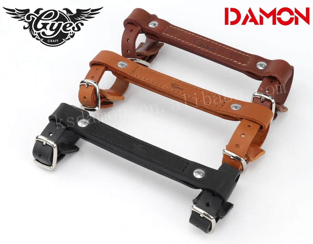 

Taiwan Gyes Bicycle Carry Handle Tape 100% Cow Leather Portaging Straps
