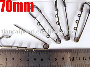

70mm Jewerly Bar Pin&Safety Pin&Brooch Pin Jewelry Brooch Accessories Findings Fittings Nickel Free!!