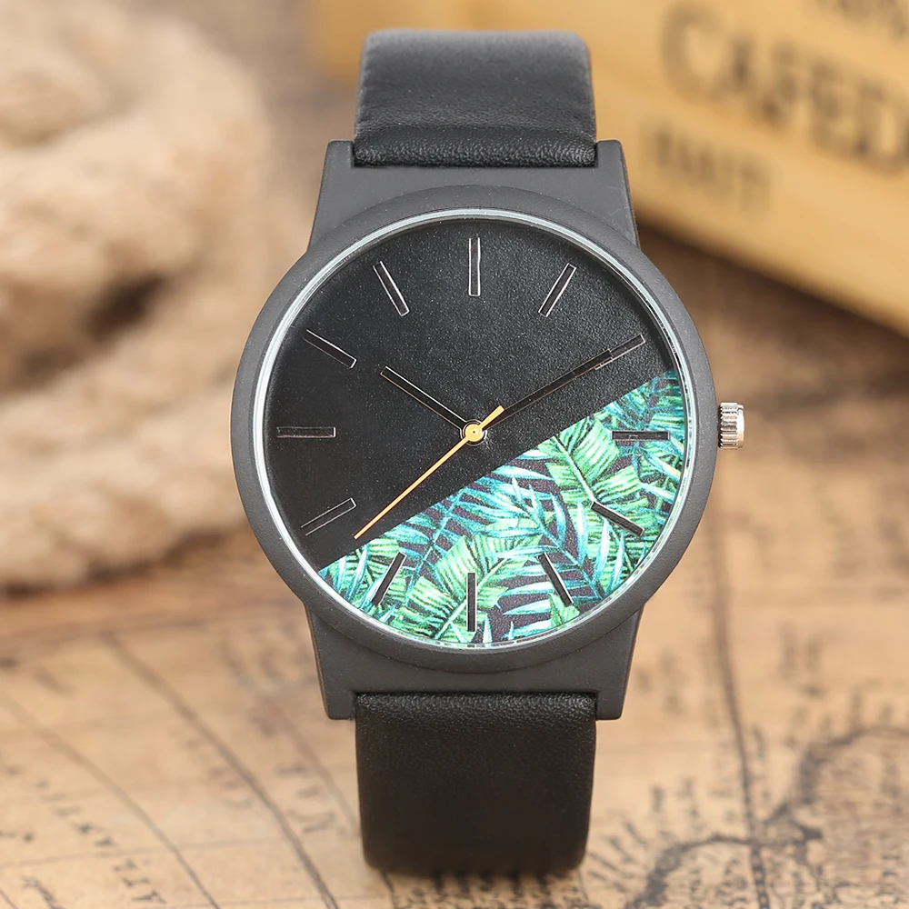 Cool Unique Unisex Watches Tropical Jungle Design Quartz Wristwatch for