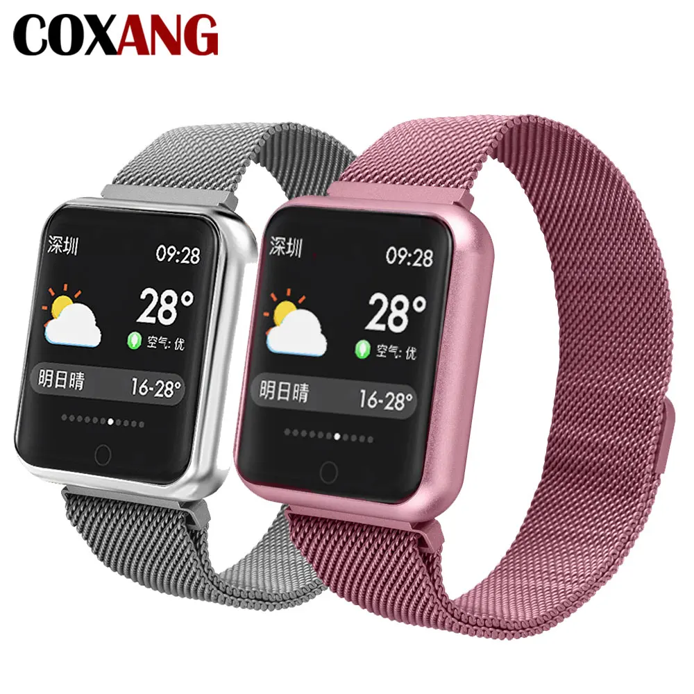COXANG P68 Smart Watch For Women 1.3 Inch IPS Color Screen Ip68 Waterproof Pedometer Activity Smartwatches For Apple IOS Android