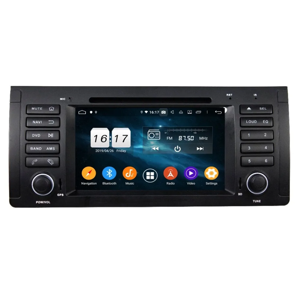 Best DSP 4GB RAM 8-Core 1 din 7" Android 9.0 Car Radio dvd Player for BMW M5 E39 X5 E53 With GPS Bluetooth 4.2 WIFI USB Mirror link 3