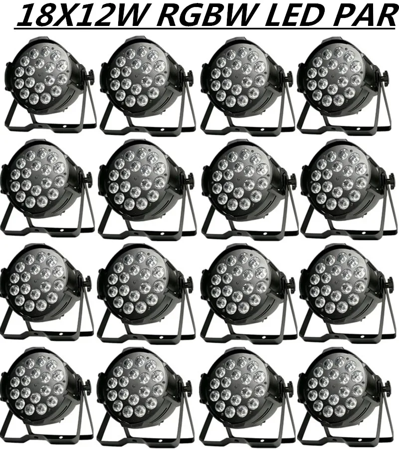 16 шт./18X12W светодиодный PAR Светильник LED par-прожектор RGB сценический
