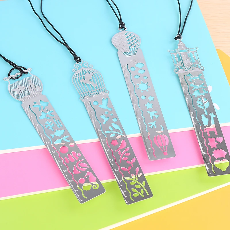 

Stationery Cute Hollow Ruler Multifunctional Creative Ruler Drawing Ruler Draw Bookmark Office Painting Supplies Student