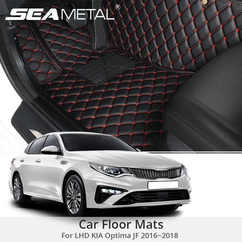 Для LHD Kia Optima K5 JF 2018 2017 2016 автомобильные коврики на заказ кожаные Коврики для ног