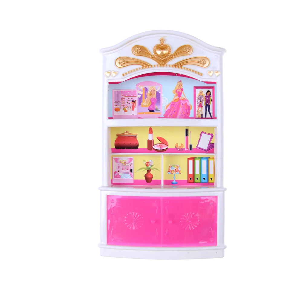 Шкаф для хранения шифоньер Garderob шкафчики принцесса спальня замок для ящика Дети Кукла игрушечная мебель куклы аксессуары 1 шт