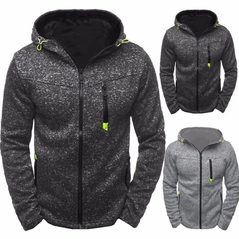 Бренд ChoynSunday мужские толстовки на молнии с капюшоном Dos Homens de Inverno Com Capuz Masculino Moletom