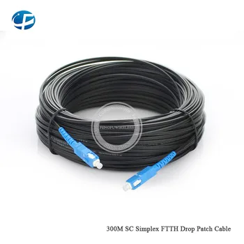 

300M Original new SC SM SX FTTH Drop Patch Cable SM SX mode 300m Fiber Optic Drop Cable Patch Cord on sale