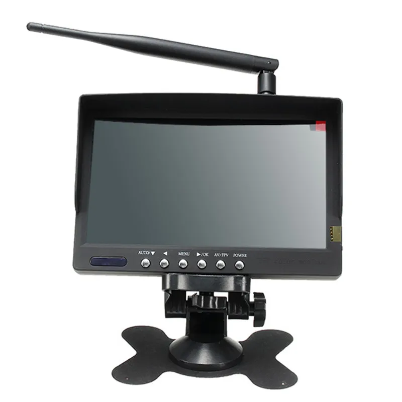 5 8G 40CH 7 Inch Auto Search TFT LED FPV Monitor Built in Lipo Battery Rechargeable