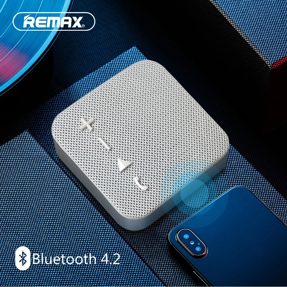 REMAX Mini Bluetooth 4 2 динамик Портативный тканевый металлический стерео музыкальный бас