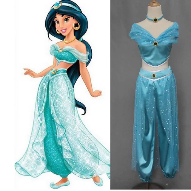 sexy princess jasmine belly dance dress party cosplay halloween princess jasmine costumes for women adult adults