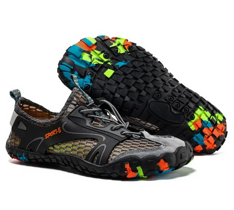 Clorts треккинговые кроссовки для мужчин быстросохнущая Уличная обувь для плавания Легкая спортивная пляжная обувь Летняя обувь