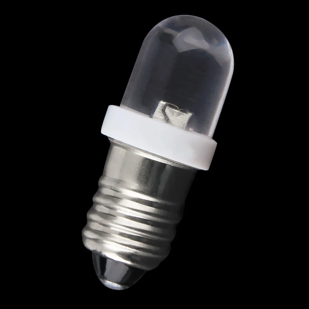 2 шт./упак. низкое энергопотребление E10 светодиодный винт база индикаторная лампа холодный белый 6 В DC лампа для подсветки света