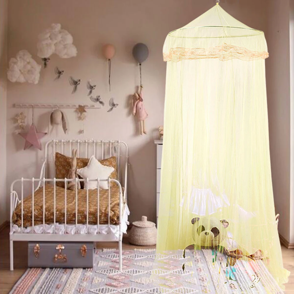 

4 color Dome Mosquito Ceiling Princess Bed European Simple Mosquito Net No Door Crib Mosquito Net canopy beds kids