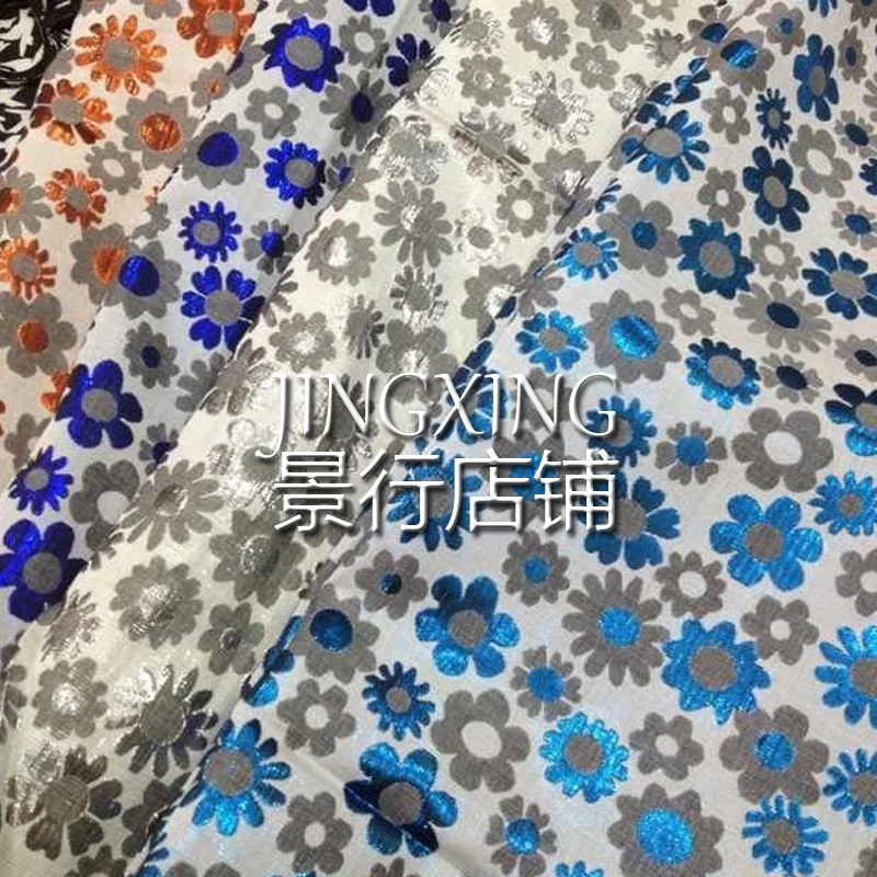 

High-grade gold thread jacquard fabrics fashion/sunflower flowers love pastoral wind/dress fabrics