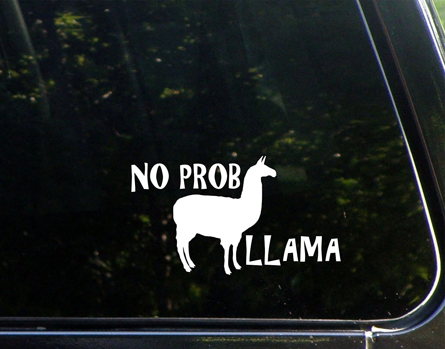 No Prob Llama-15 см-Виниловая штампованная заготовка наклейка/наклейка для окон