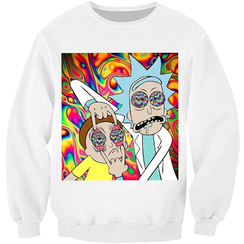 rick and morty trippy hoodie