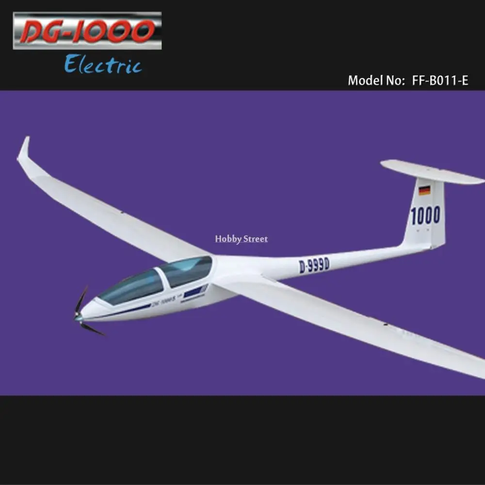 DG1000ElectricGlider2630mmKITwithmotorfoldingpropellerPopular