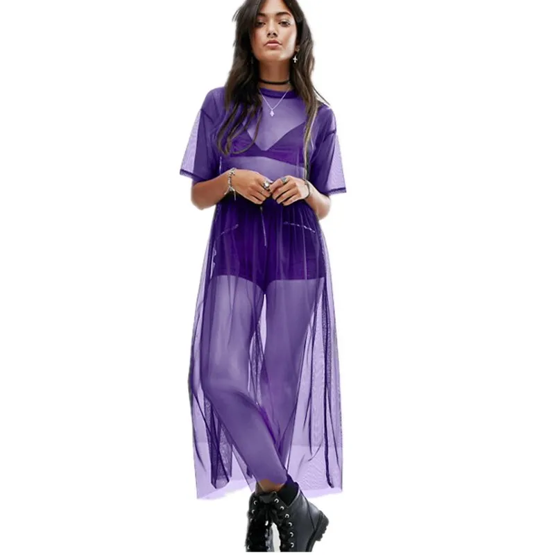 See Through Top Gothic Top Transparent Top Black Long Top Steampunk Top Oversize Top Mesh Tunic Top Maxi Top Black Sheer Top