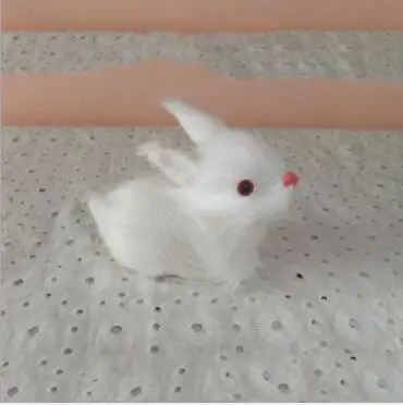 

WYZHY New Year Creative Gifts Simulation Fur Animals Simulation Rabbit Friends Children Gifts 5CM X8CM