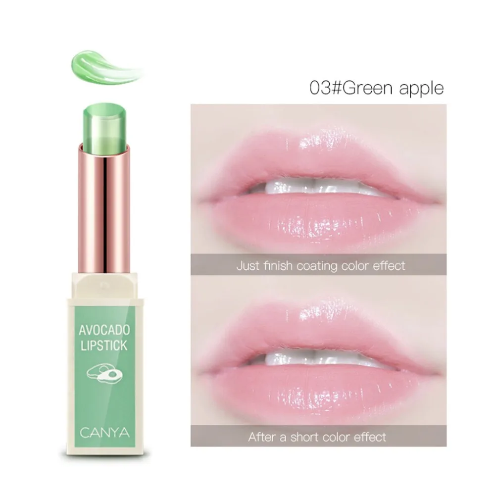 

CANYA Transparent Jelly Fruit Lipstick Color Change Waterproof 3 Colors Moisturizer Lip Gloss Nutritious Makeup Tool New #T