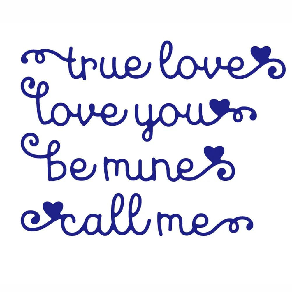 

Happy Valentine Day Metal Dies Cutting Metal Decorative Scrapbooking Steel Craft Die Cut Create Stamps Embossing Card Stencil