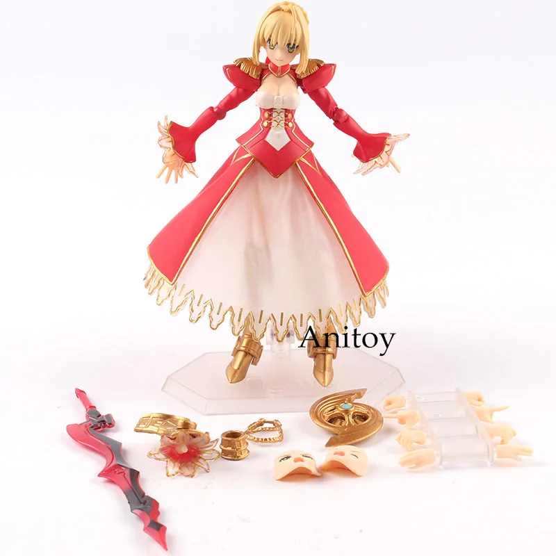 Fate/EXTELLA Nero Claudius Red Saber Doll Figma 370 PVC Action Figure Fate Extella Collectible Model Toy