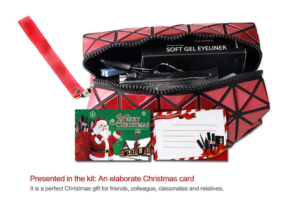 13Pcs Makeup Set 10 Colors Warm Nude Colors Eyeshadow Black Mascara Eyeliner with Eye Shadow Brush Kit (14)