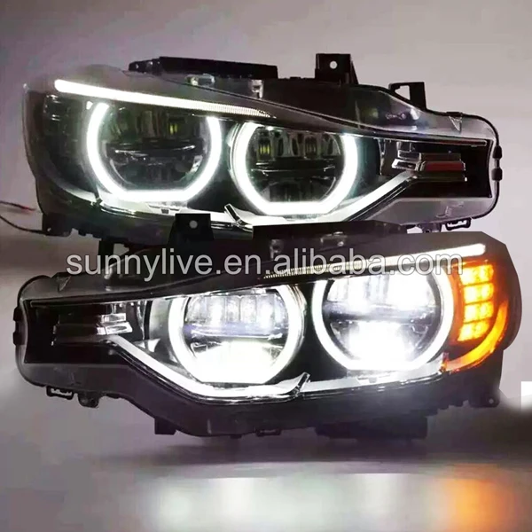 

For BMW F30 F35 318 320 325 328 330 335 LED Angel Eyes Headlight assembly SY