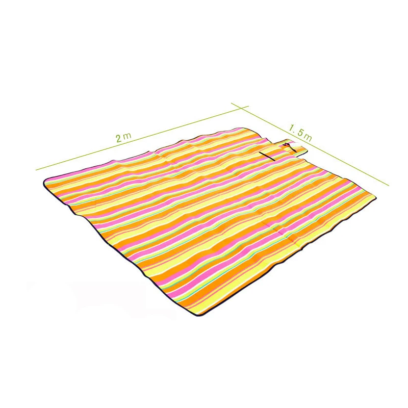 200*150 cm للماء طوي في الهواء الطلق التخييم حصيرة للنزهات حصيرة منقوشة بطانية شاطئ الطفل تسلق بطانية متعددة السياحية حصيرة