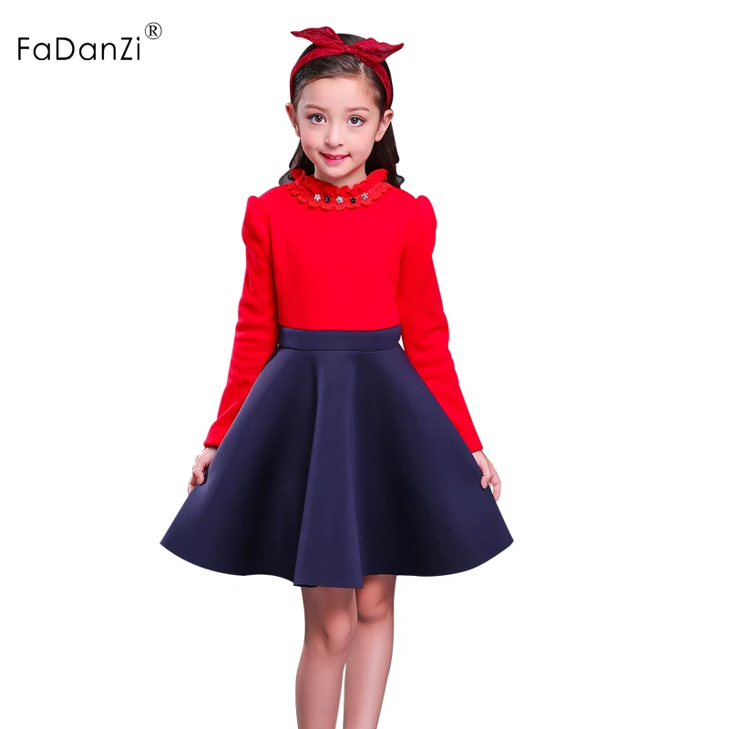 

2018 children's dress stretch long sleeves autumn Korean princess dress little girl's clothes children's clothing kids clothing