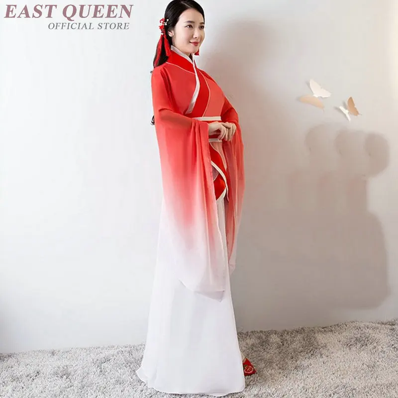 Hanfu платье Древний китайский костюм Китайская народная Одежда для танцев Женская