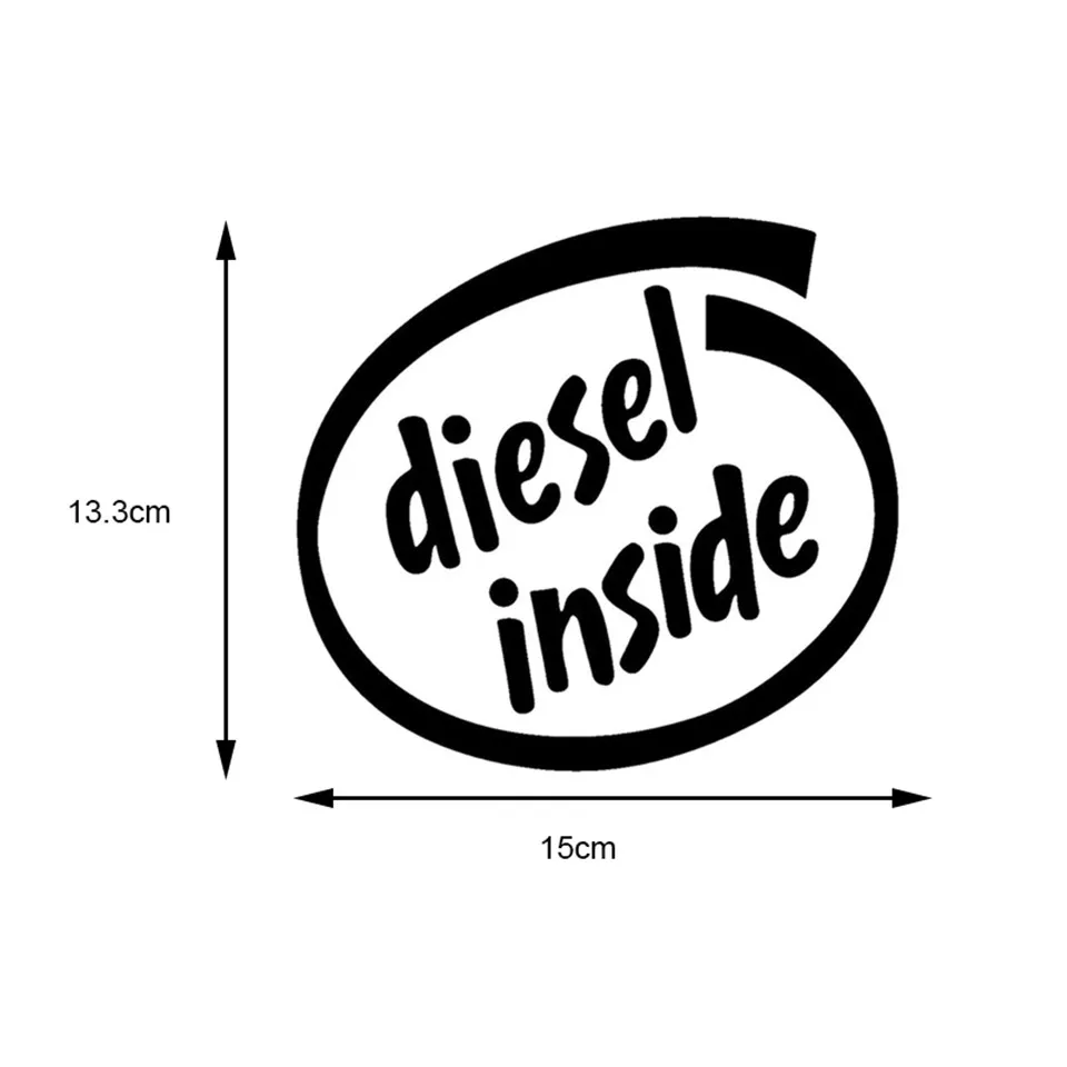  1513.3cm Car Sticker 3D Diesel Inside Stickers and Decals Vinyl Car Styling Funny Sticker On Car For Ford Audi BMW Toyota VW (4)
