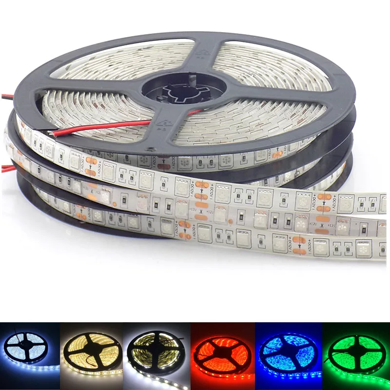 60leds DC 12В 5050 RGB Светодиодная лента 24 клавишный ИК пульт дистанционного управления